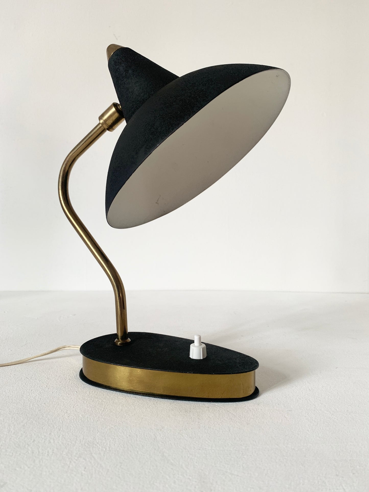 Mid Century Modern Witch Hat Shade Desk Lamp