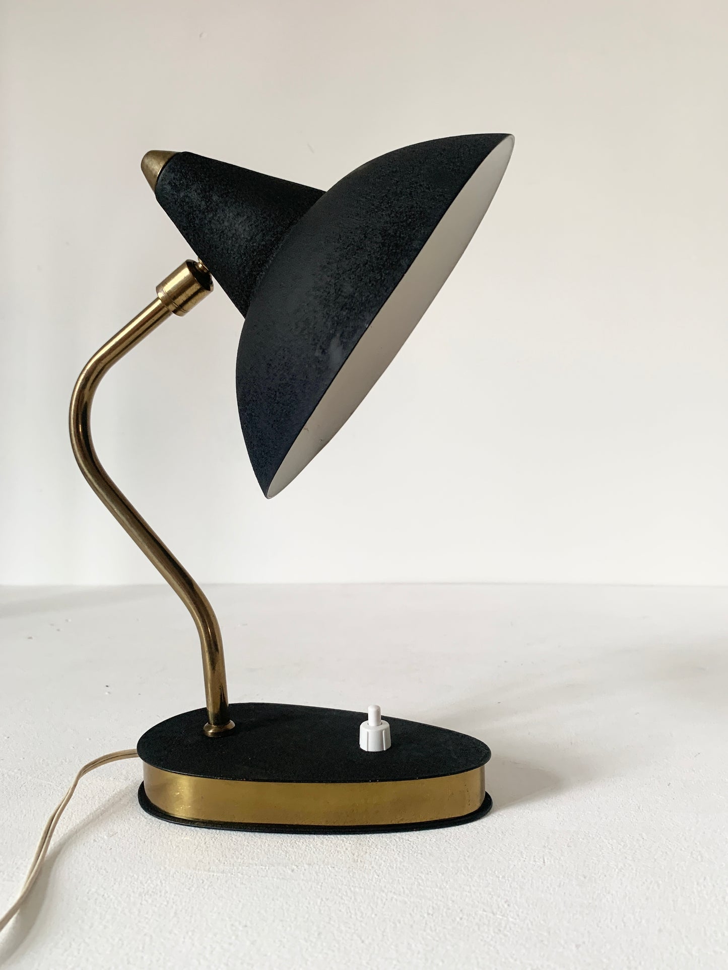 Mid Century Modern Witch Hat Shade Desk Lamp