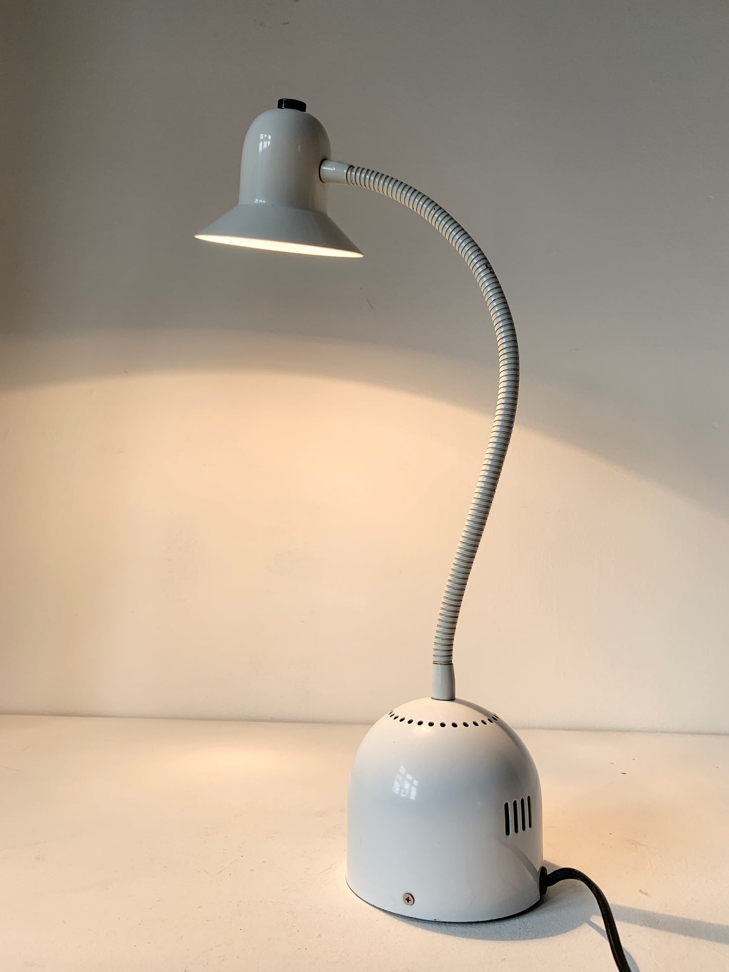 Postmodern White Flexi Desk Lamp By Stilplast