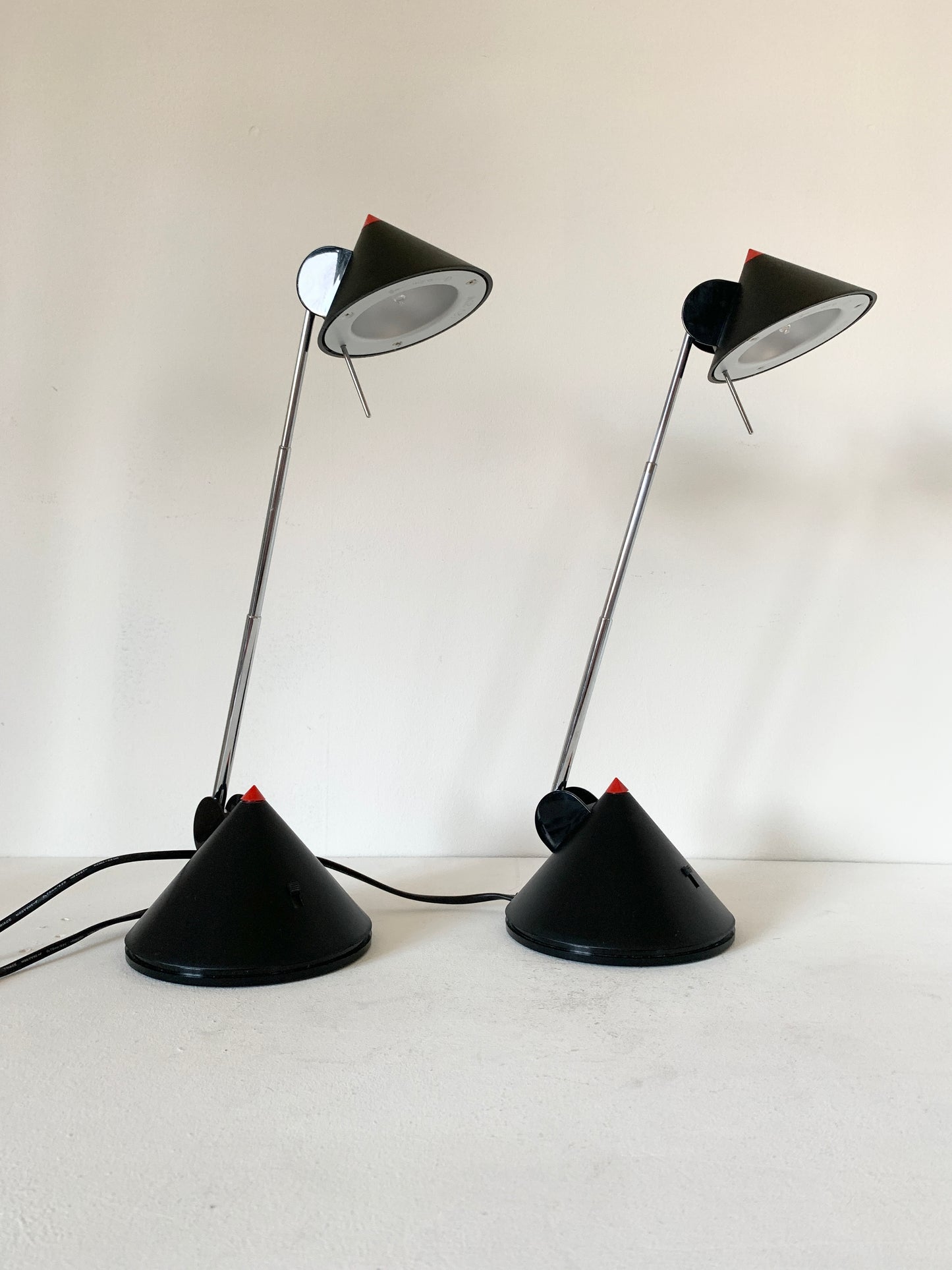 Pair of Postmodern Adjustable Desk Lamps by Brilliant Leuchten