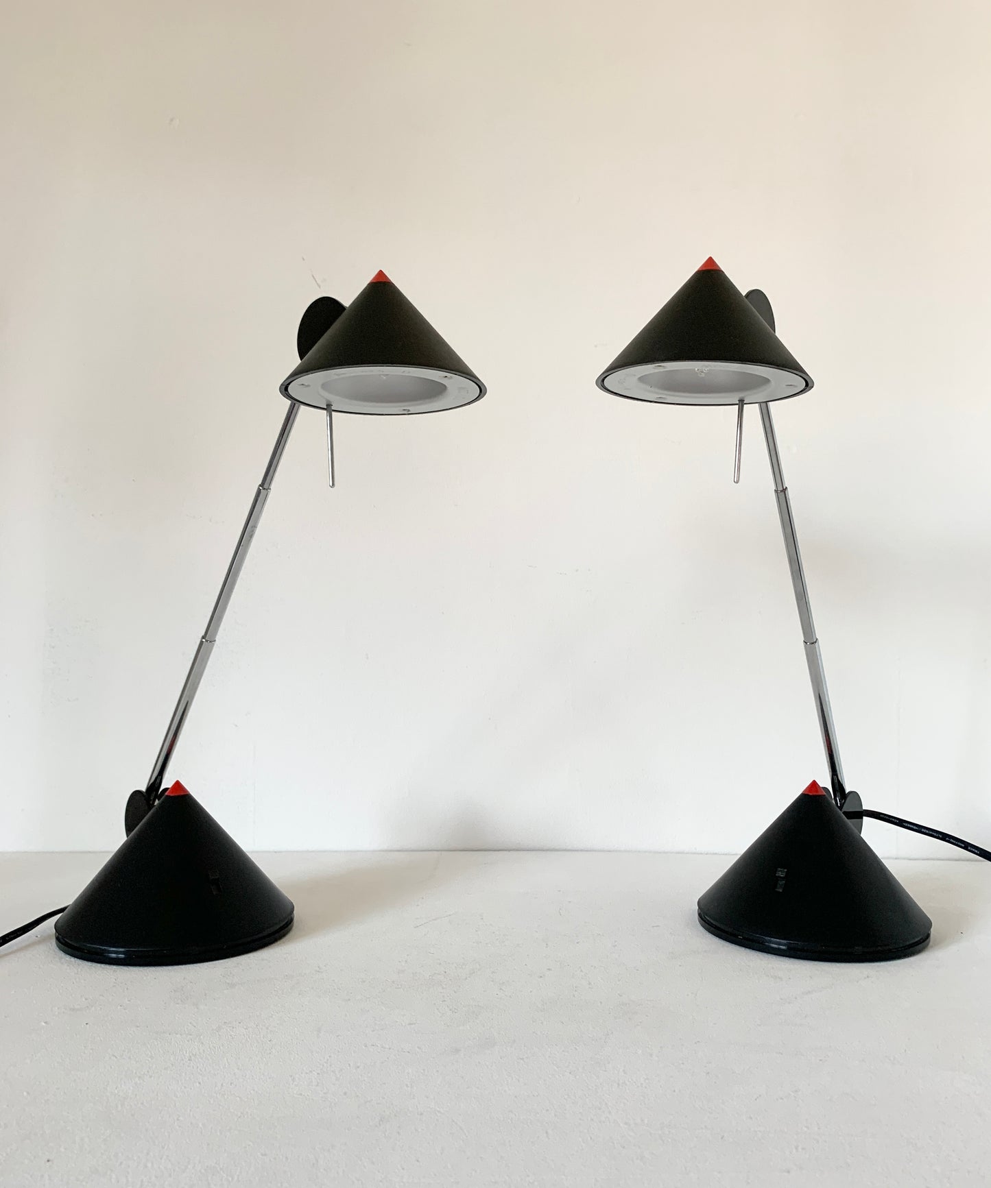 Pair of Postmodern Adjustable Desk Lamps by Brilliant Leuchten