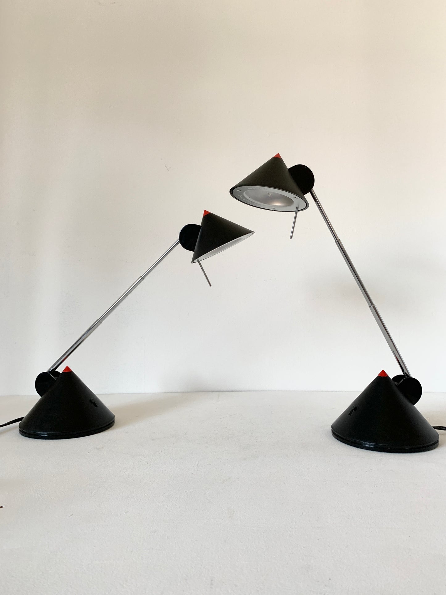 Pair of Postmodern Adjustable Desk Lamps by Brilliant Leuchten