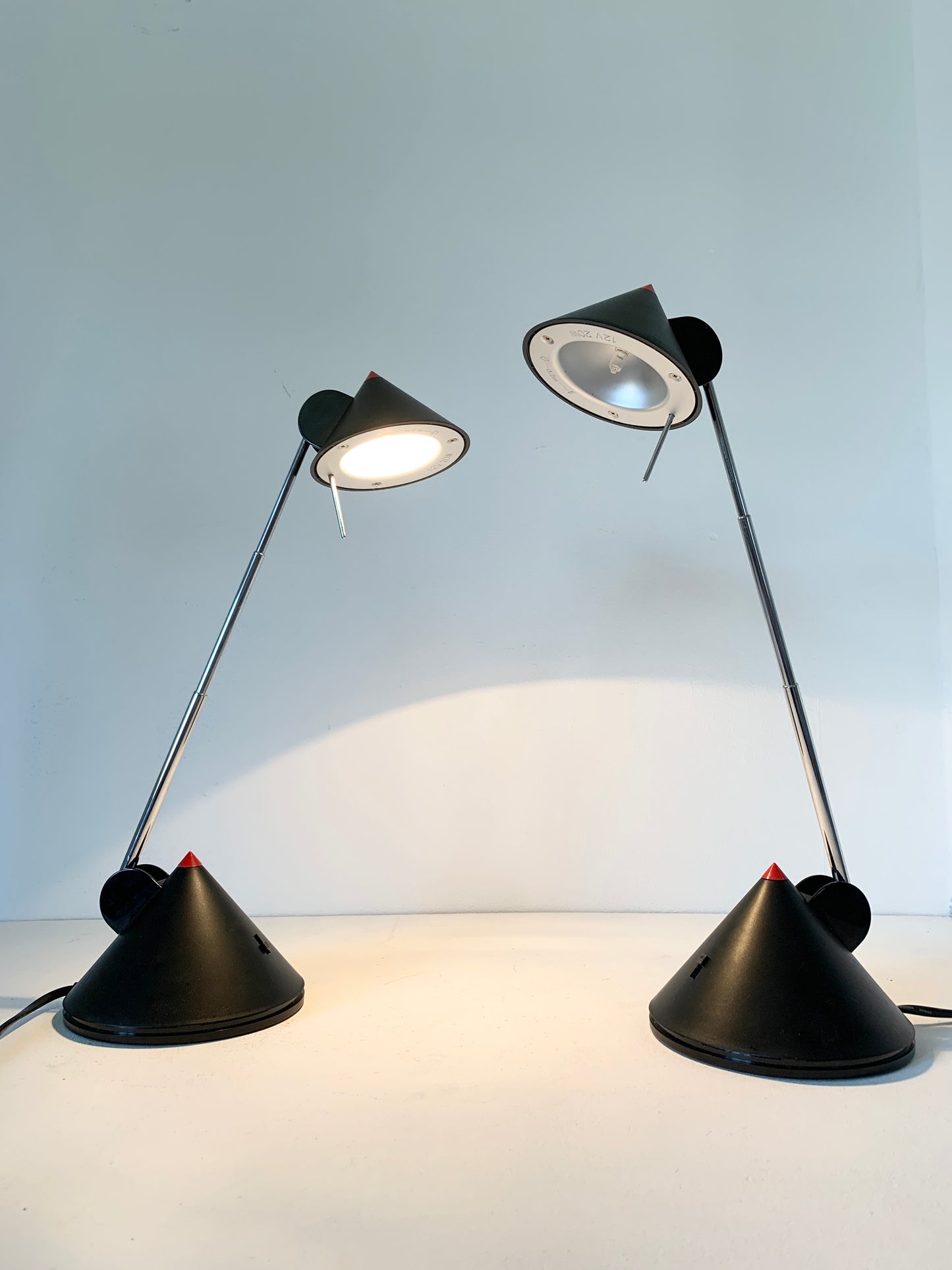 Pair of Postmodern Adjustable Desk Lamps by Brilliant Leuchten