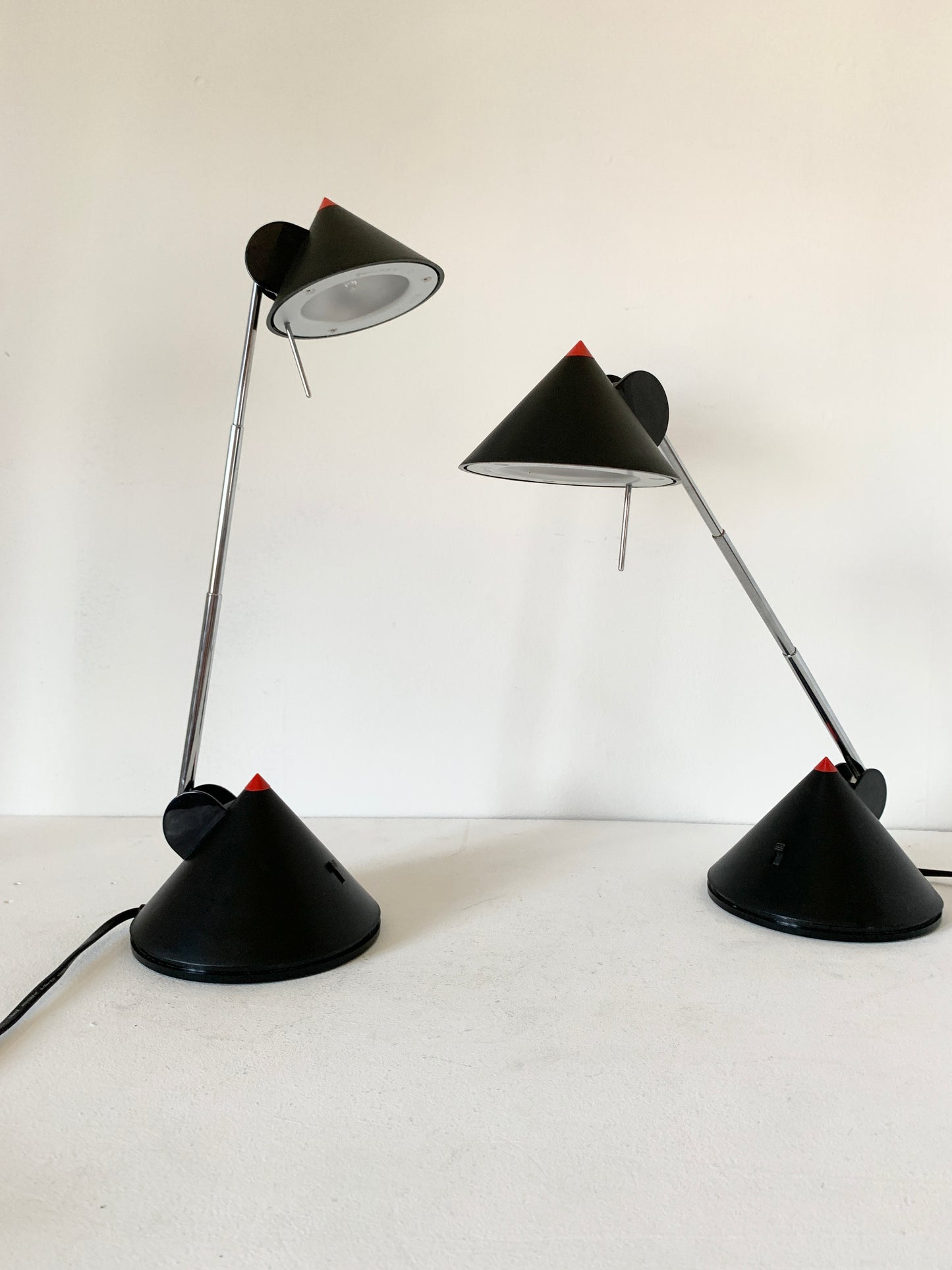 Pair of Postmodern Adjustable Desk Lamps by Brilliant Leuchten