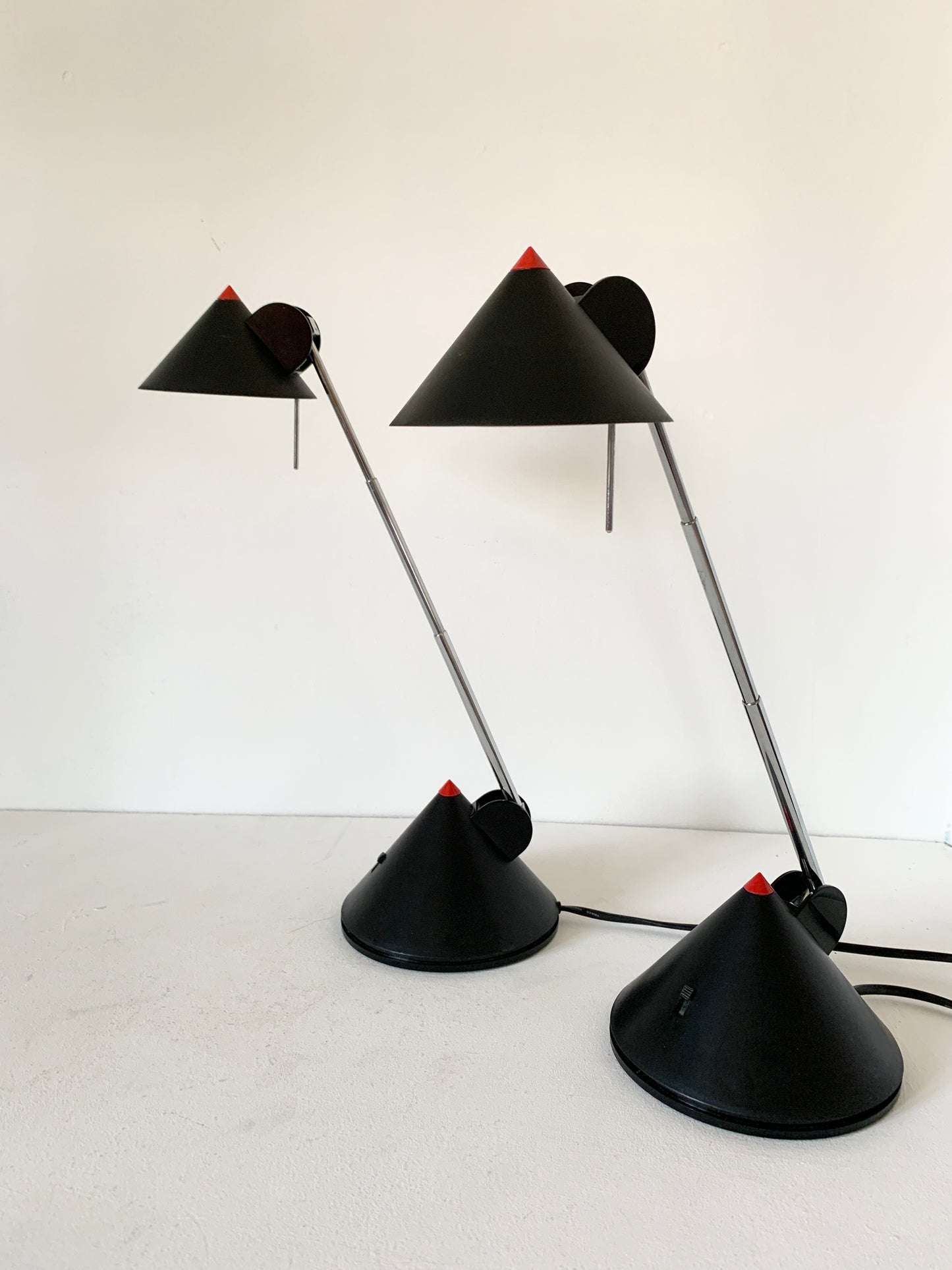 Pair of Postmodern Adjustable Desk Lamps by Brilliant Leuchten