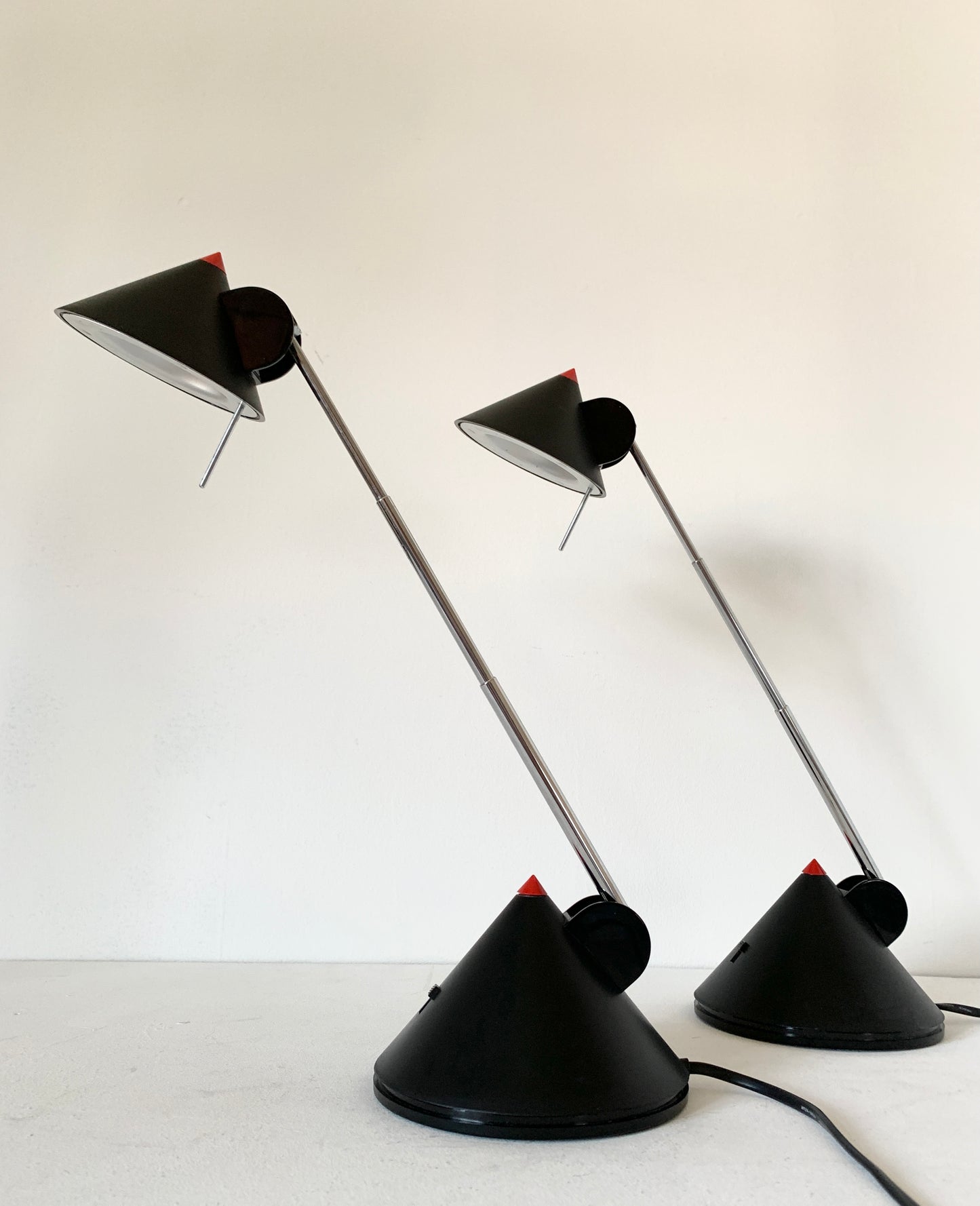 Pair of Postmodern Adjustable Desk Lamps by Brilliant Leuchten