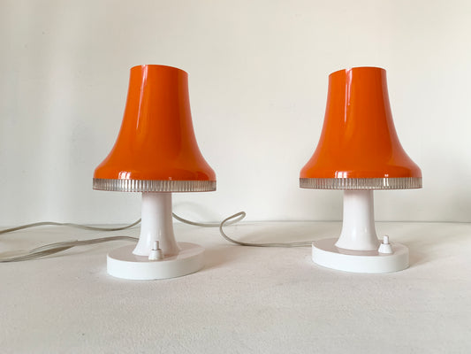 Mid Century Pair of Desk/Bedside Lamps