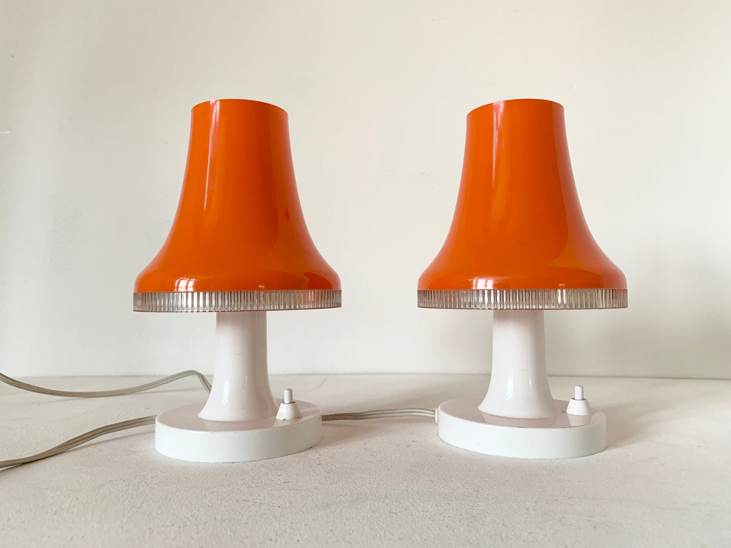 Mid Century Pair of Desk/Bedside Lamps