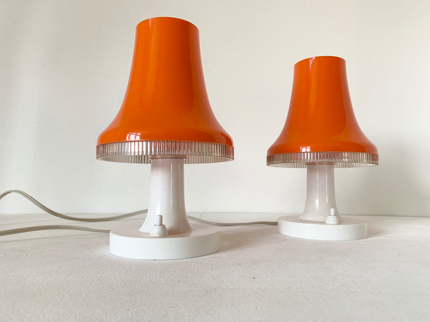 Mid Century Pair of Desk/Bedside Lamps