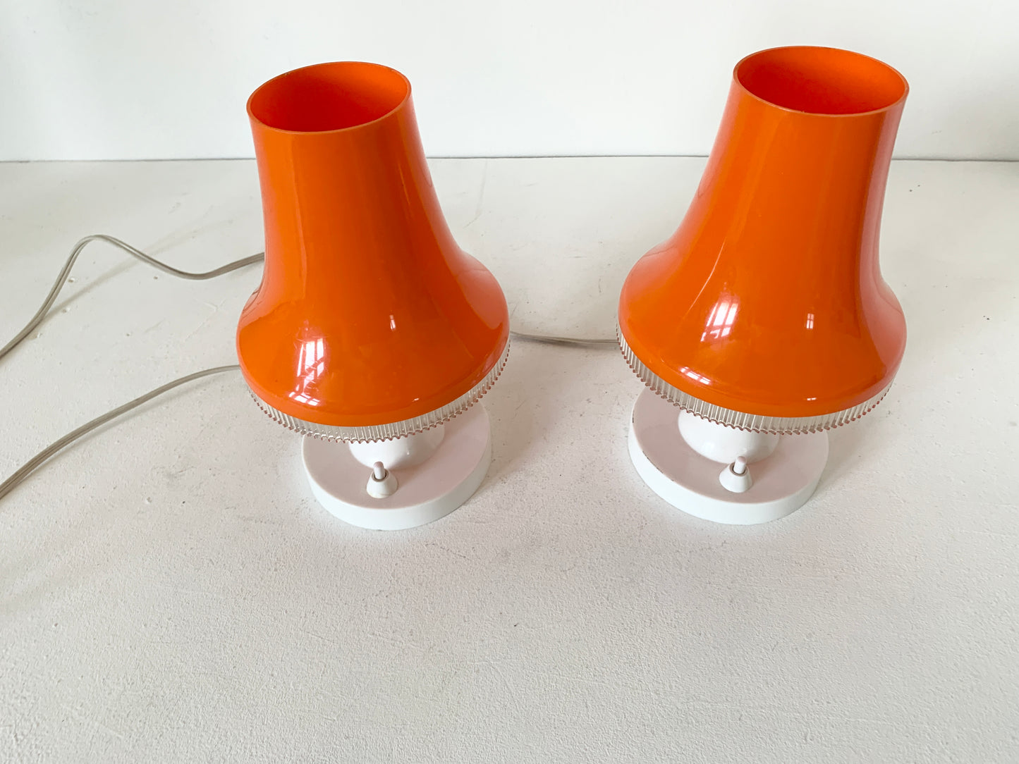 Mid Century Pair of Desk/Bedside Lamps