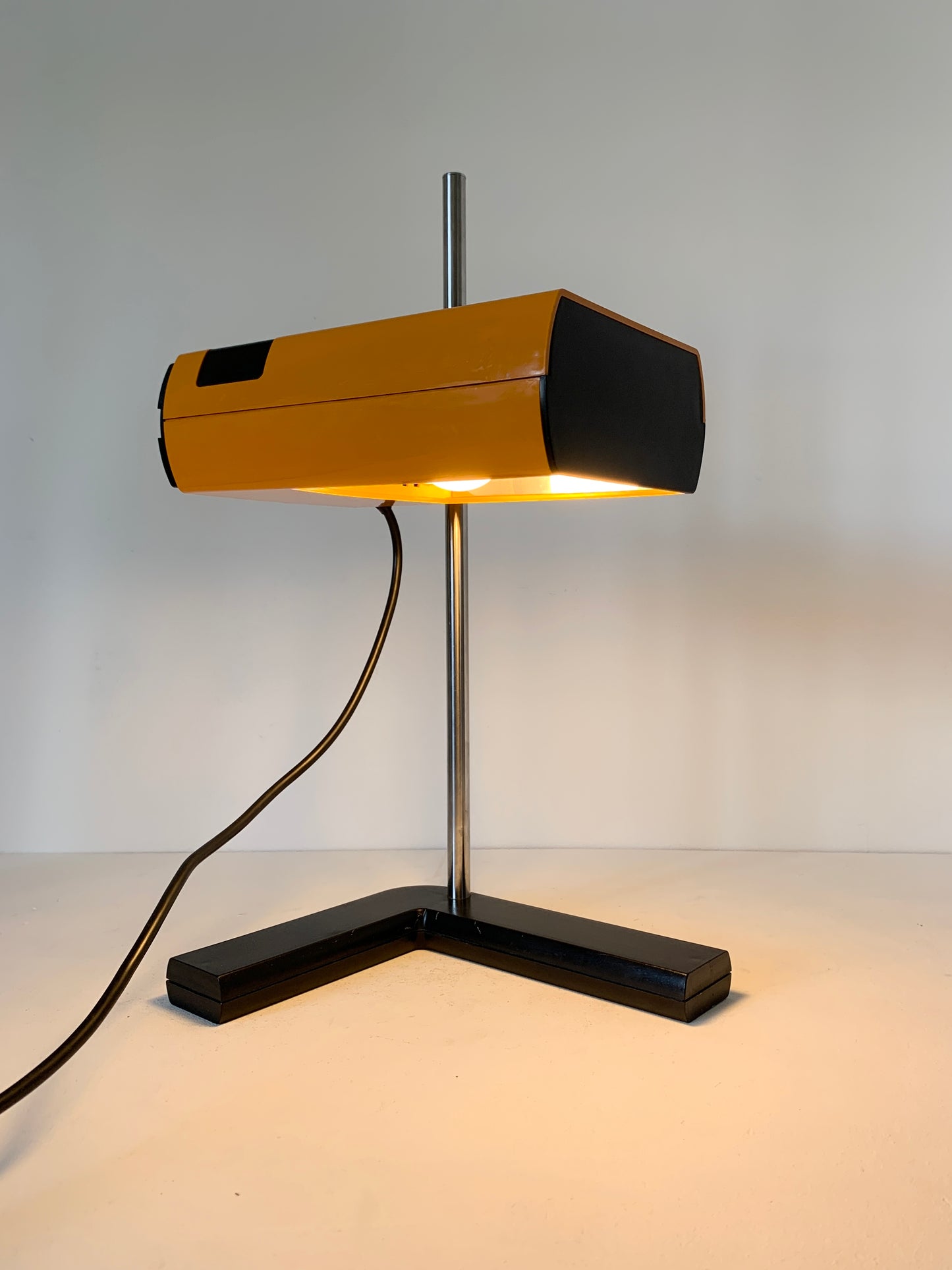 Space Age Orange Table Lamp by Jean-René Tallop