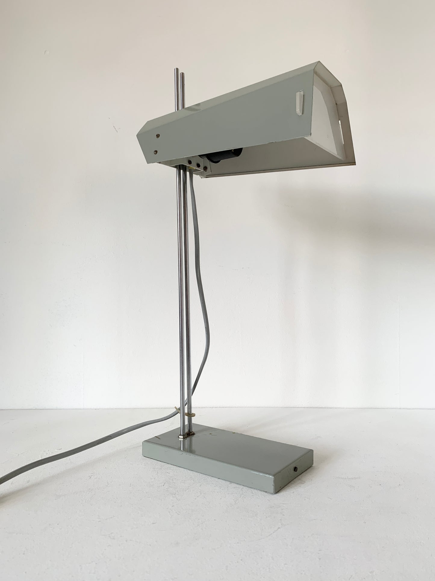 Space Age Adjustable Grey Desk Lamp by Josef Hurka for Lidokov