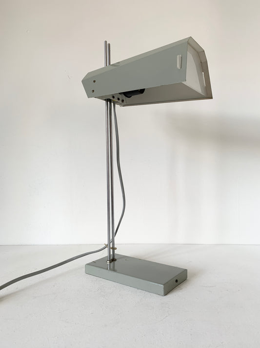 Space Age Adjustable Grey Desk Lamp by Josef Hurka for Lidokov