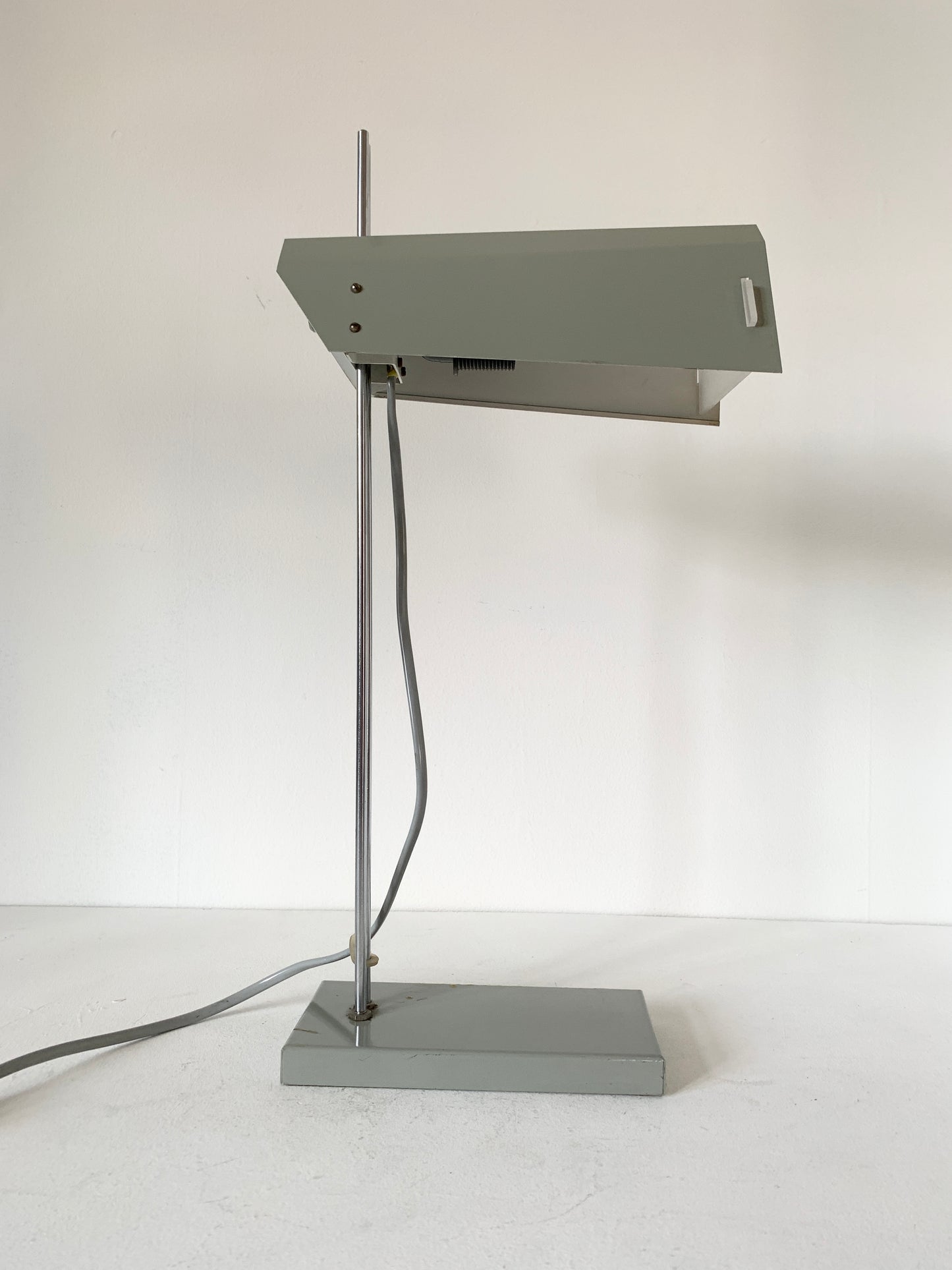 Space Age Adjustable Grey Desk Lamp by Josef Hurka for Lidokov