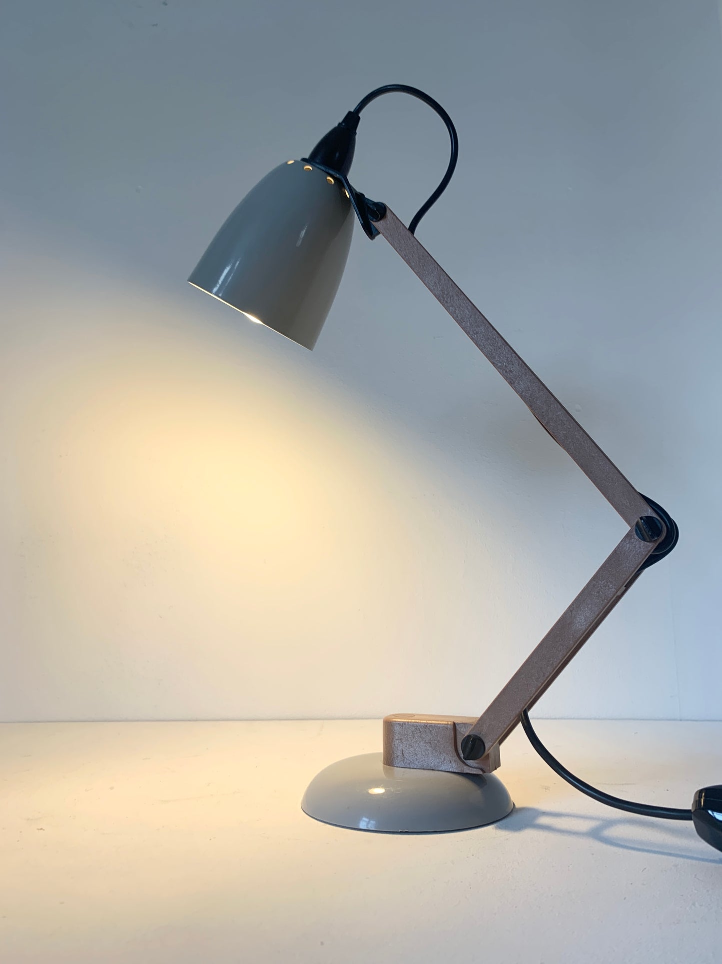 Vintage Grey Maclamp Desk Lamp