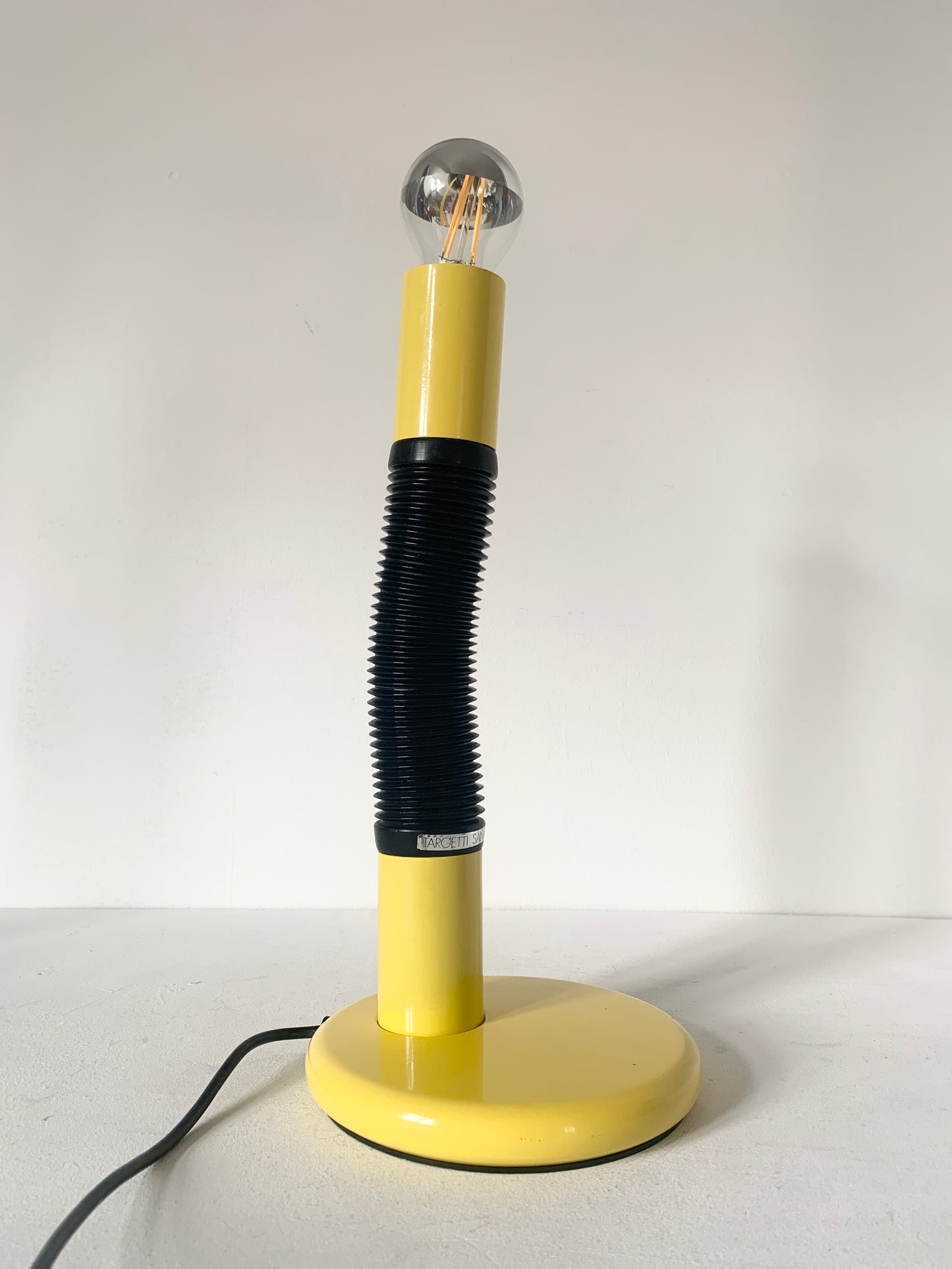 Mid Century Space Age Yellow Tubular Desk Lamp