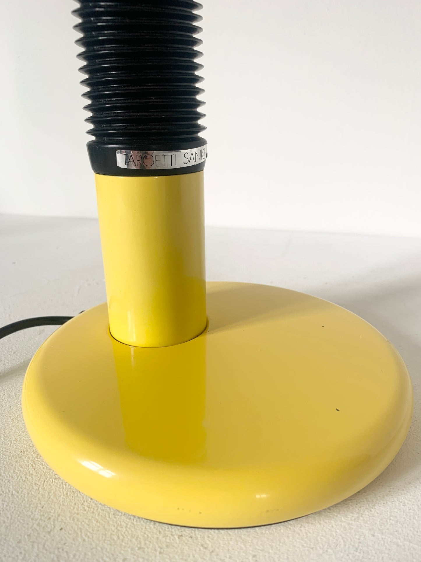 Mid Century Space Age Yellow Tubular Desk Lamp