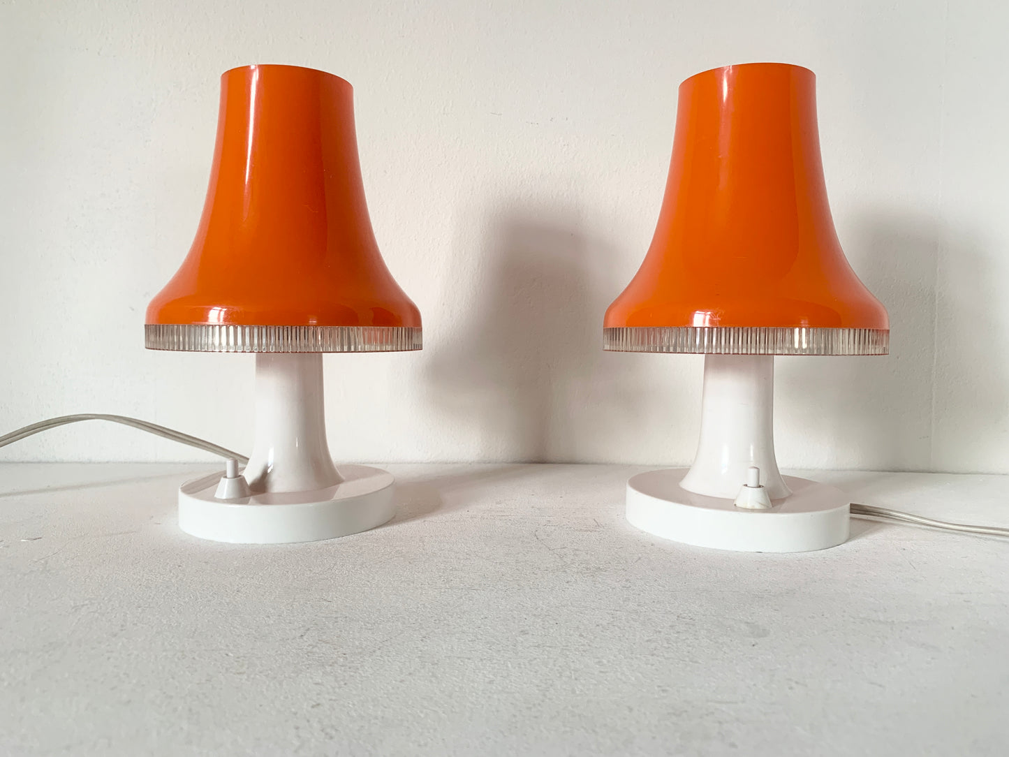 Mid Century Pair of Desk/Bedside Lamps