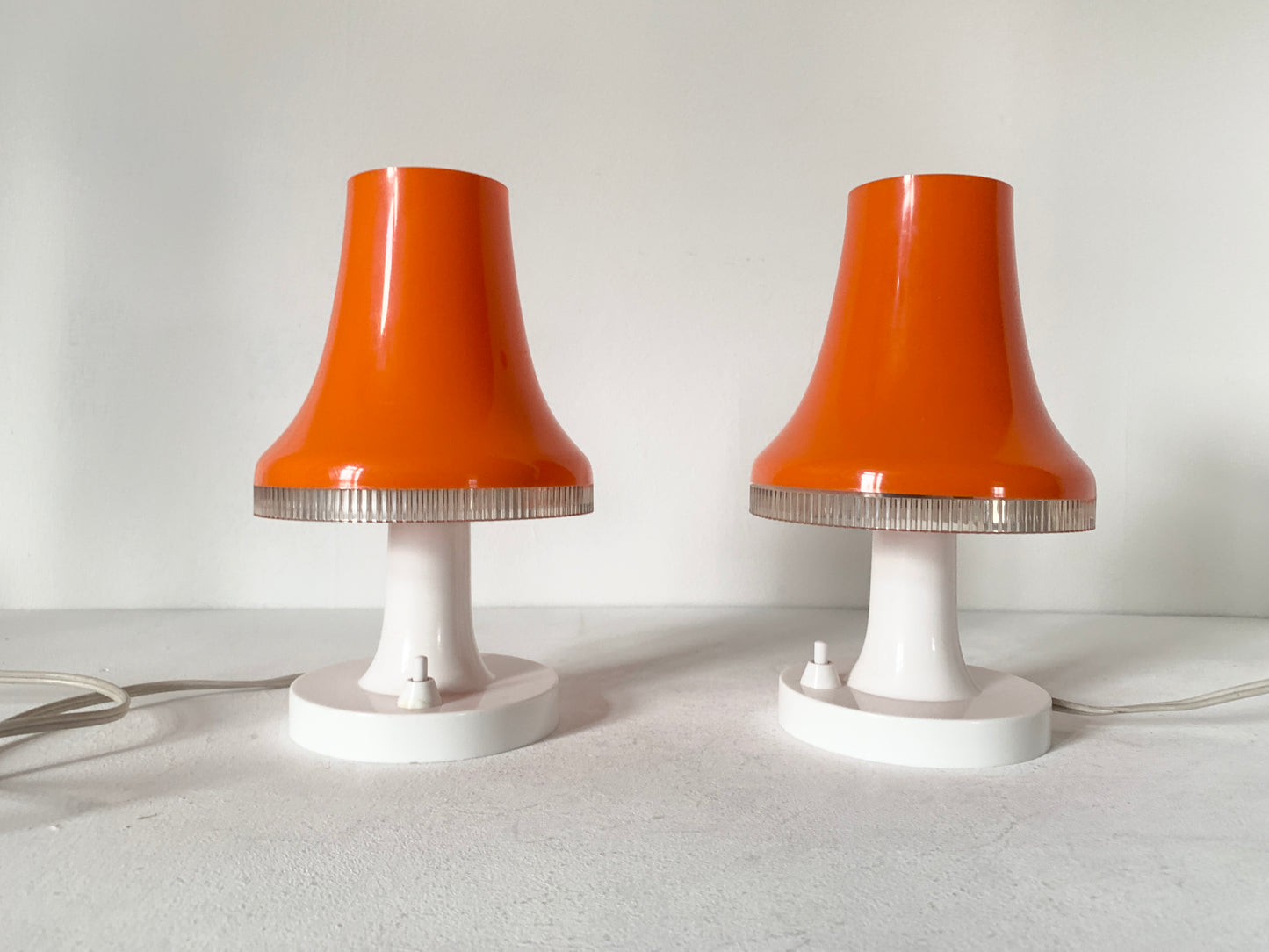 Mid Century Pair of Desk/Bedside Lamps