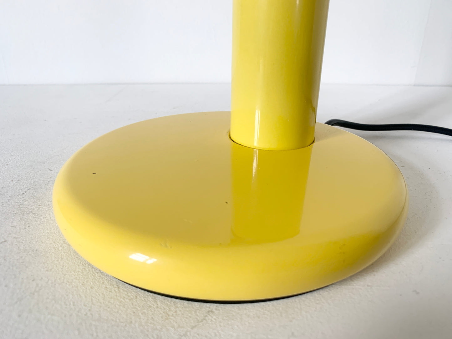 Mid Century Space Age Yellow Tubular Desk Lamp