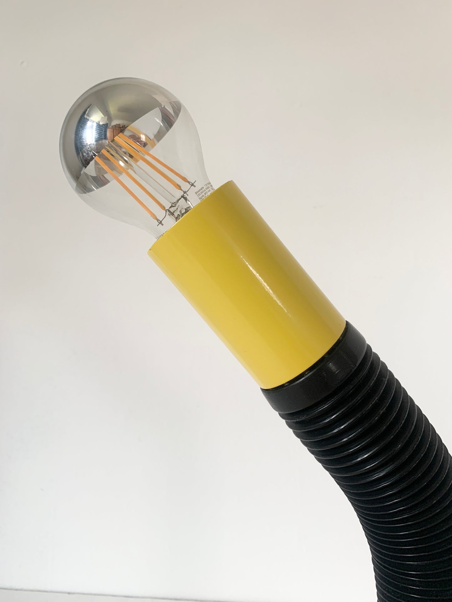 Mid Century Space Age Yellow Tubular Desk Lamp