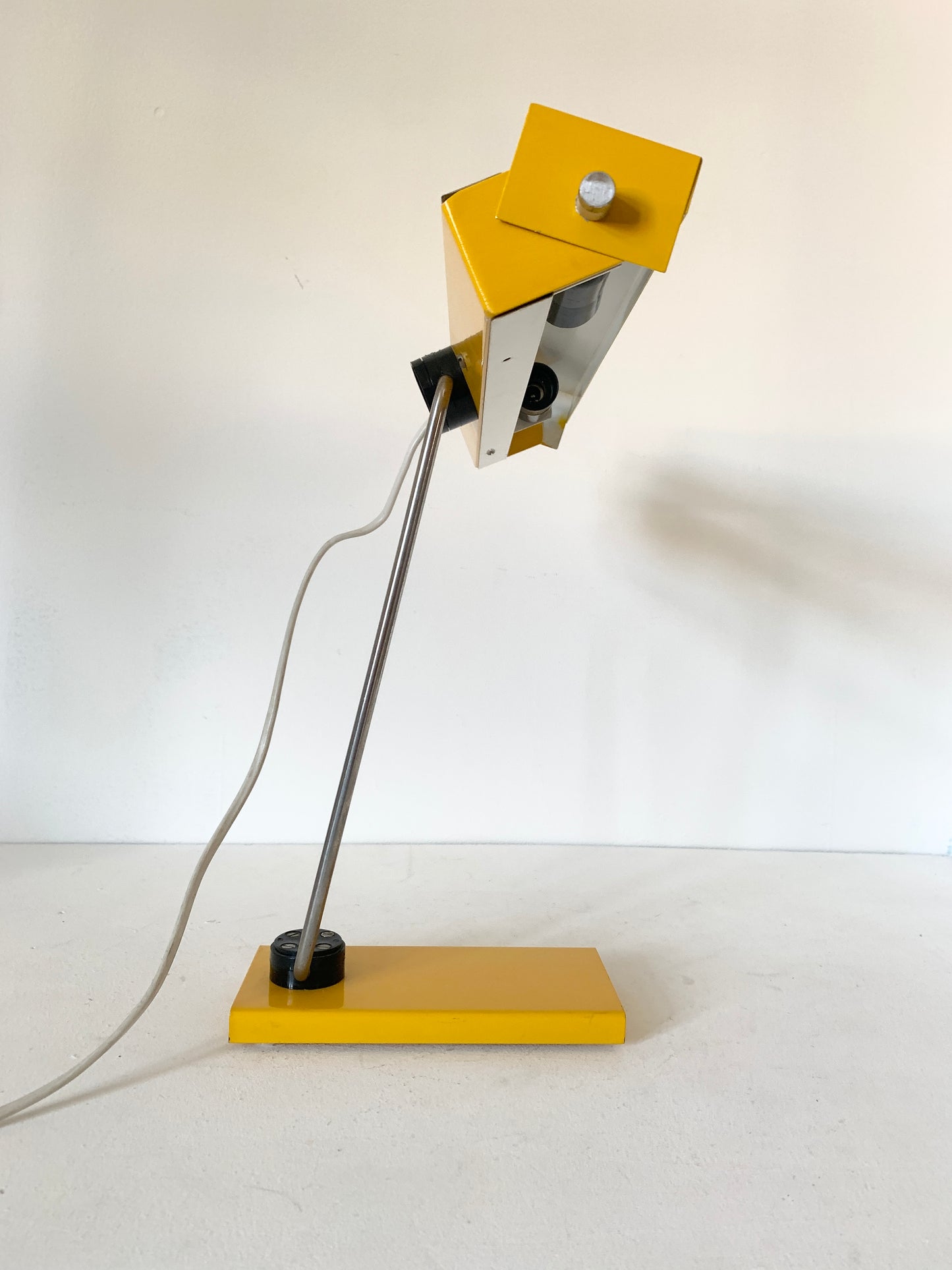 Mid Century Yellow Space Age Desk lamp