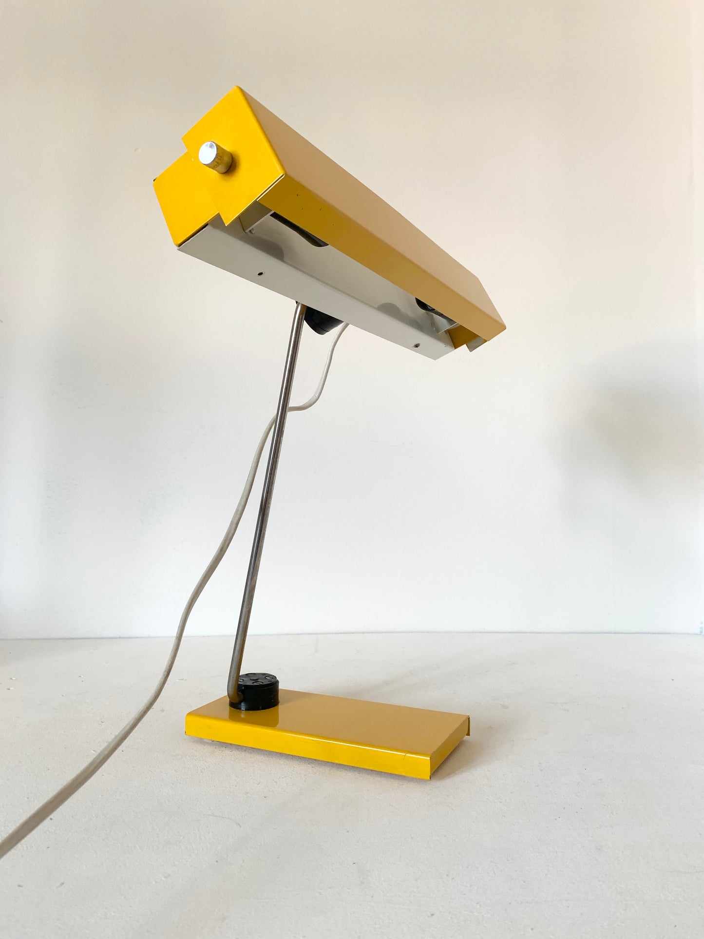 Mid Century Yellow Space Age Desk lamp