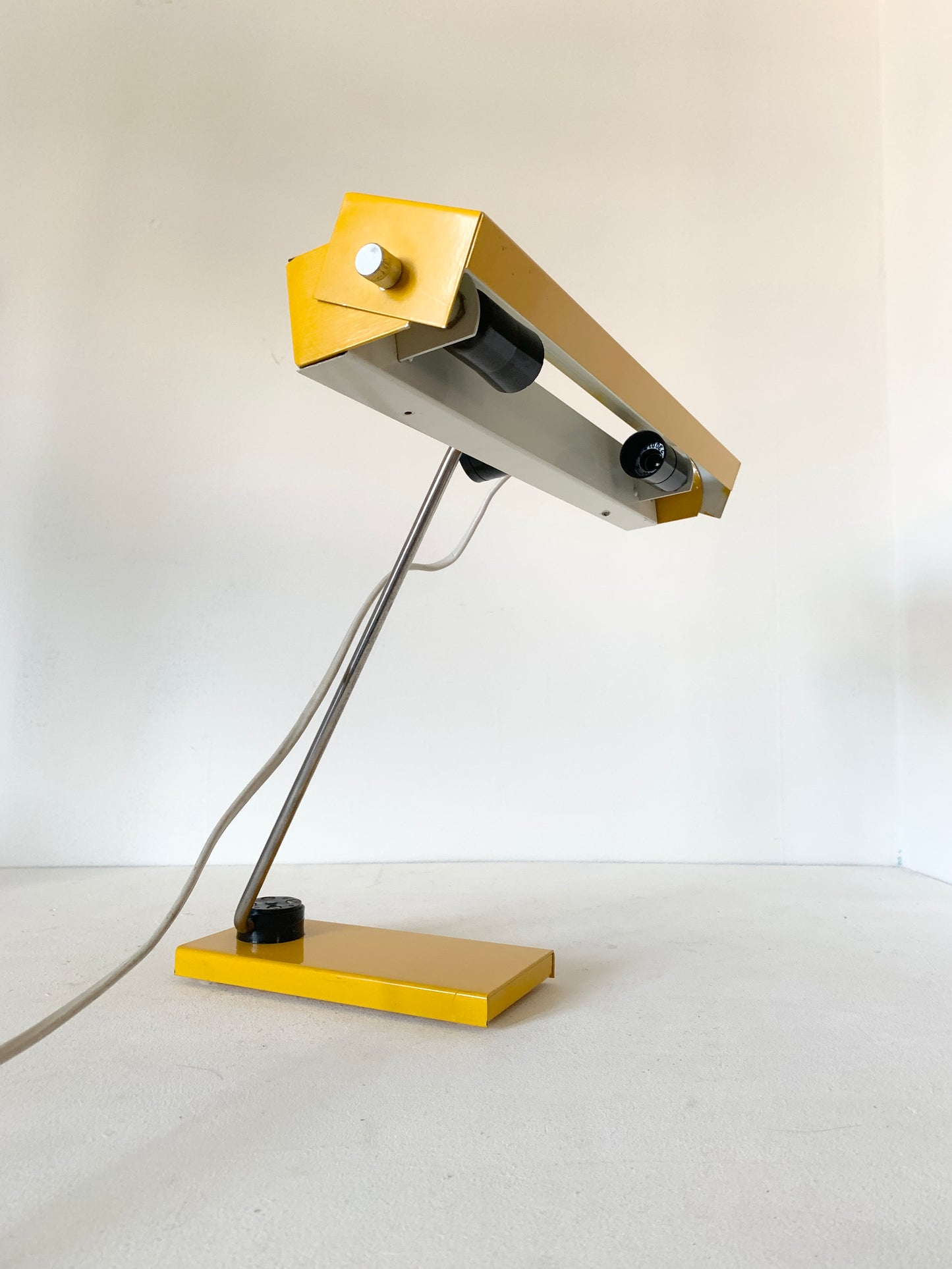 Mid Century Yellow Space Age Desk lamp