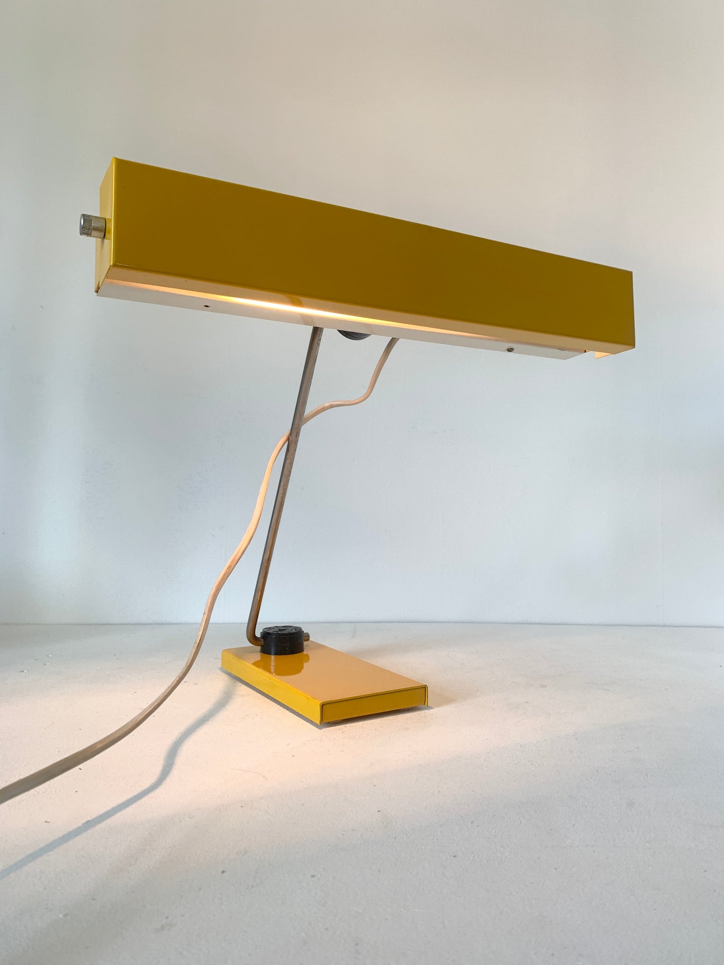 Mid Century Yellow Space Age Desk lamp