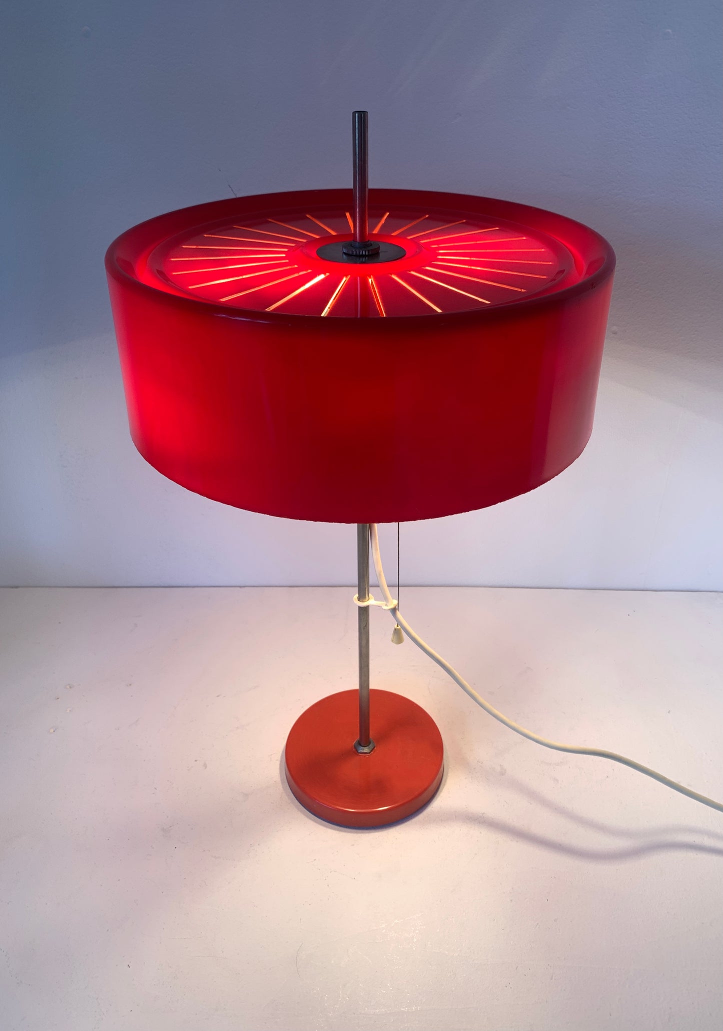 Mid Century Space Age Adjustable Mushroom Lamp