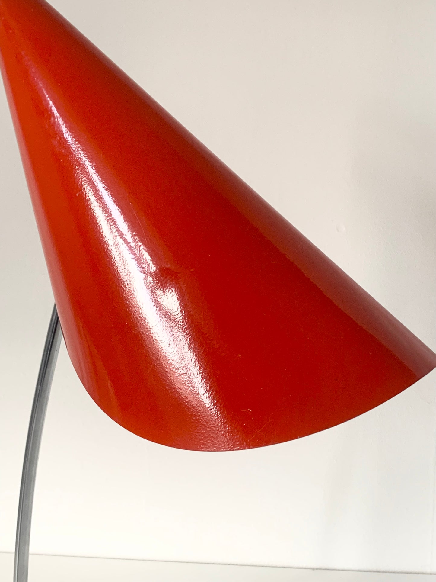 Red Adjustable Desk Lamp by Josef Hurka for Napako