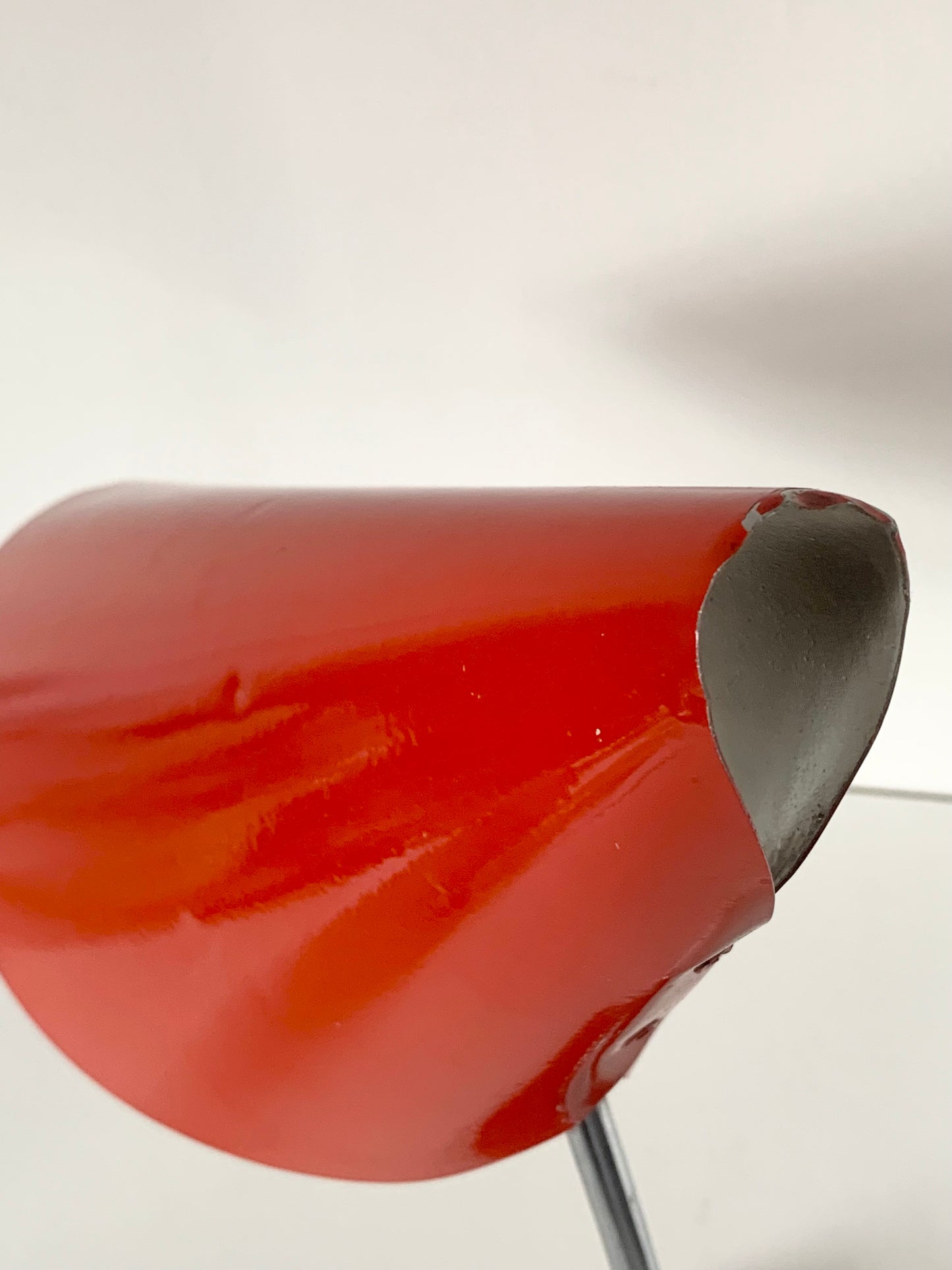 Red Adjustable Desk Lamp by Josef Hurka for Napako