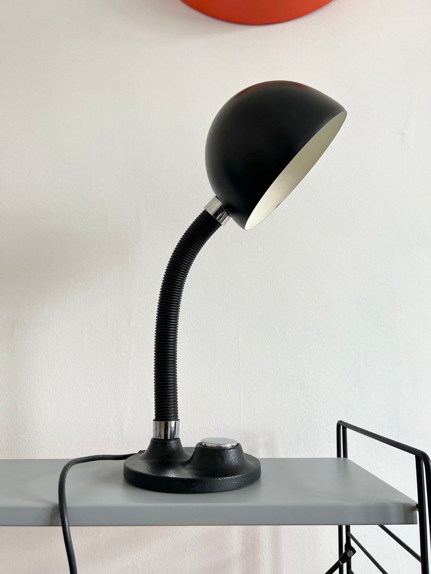 Mid Century Space Age Desk Lamp by Hillebrand