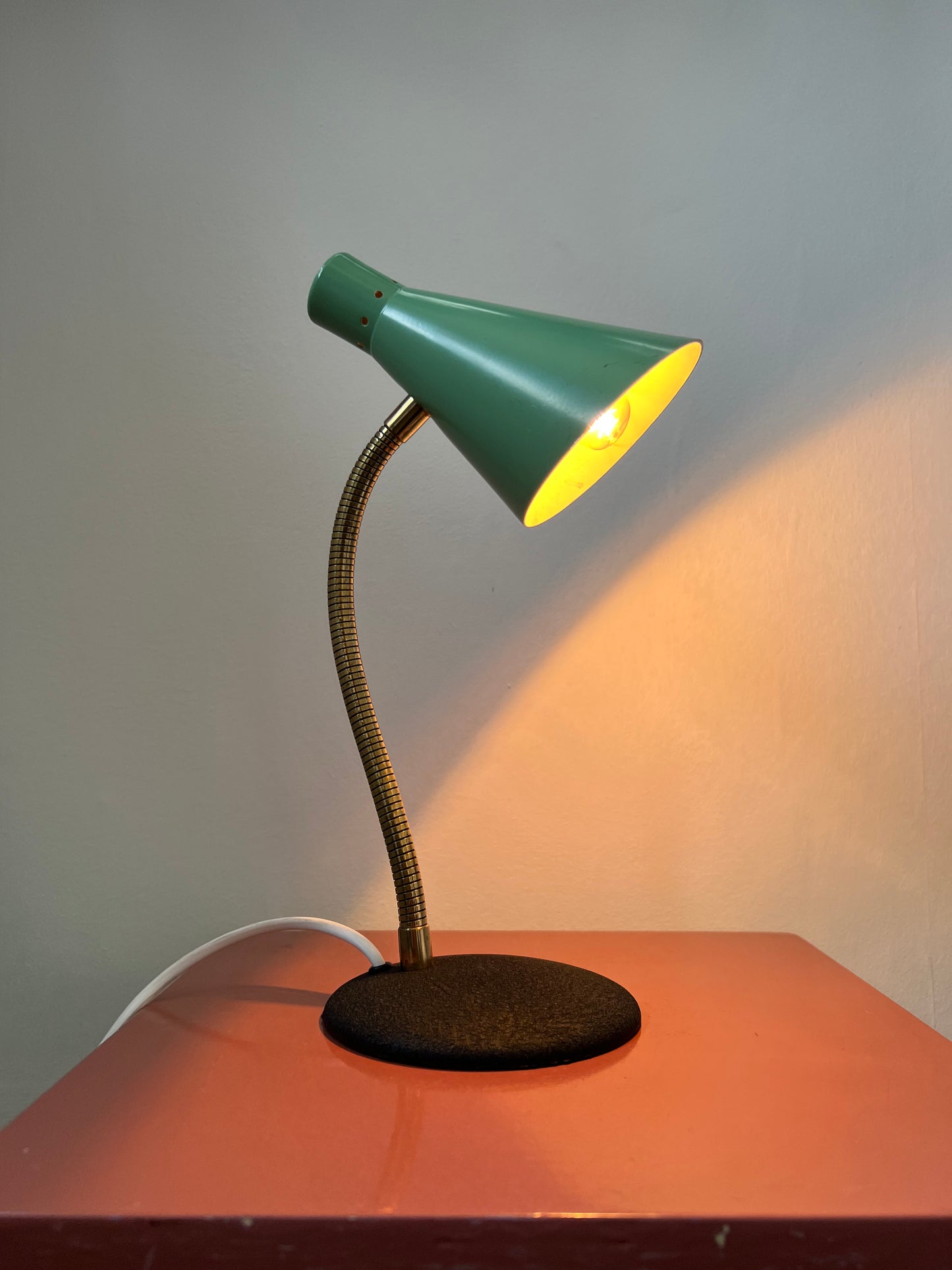 Mid Century Green Desk Lamp