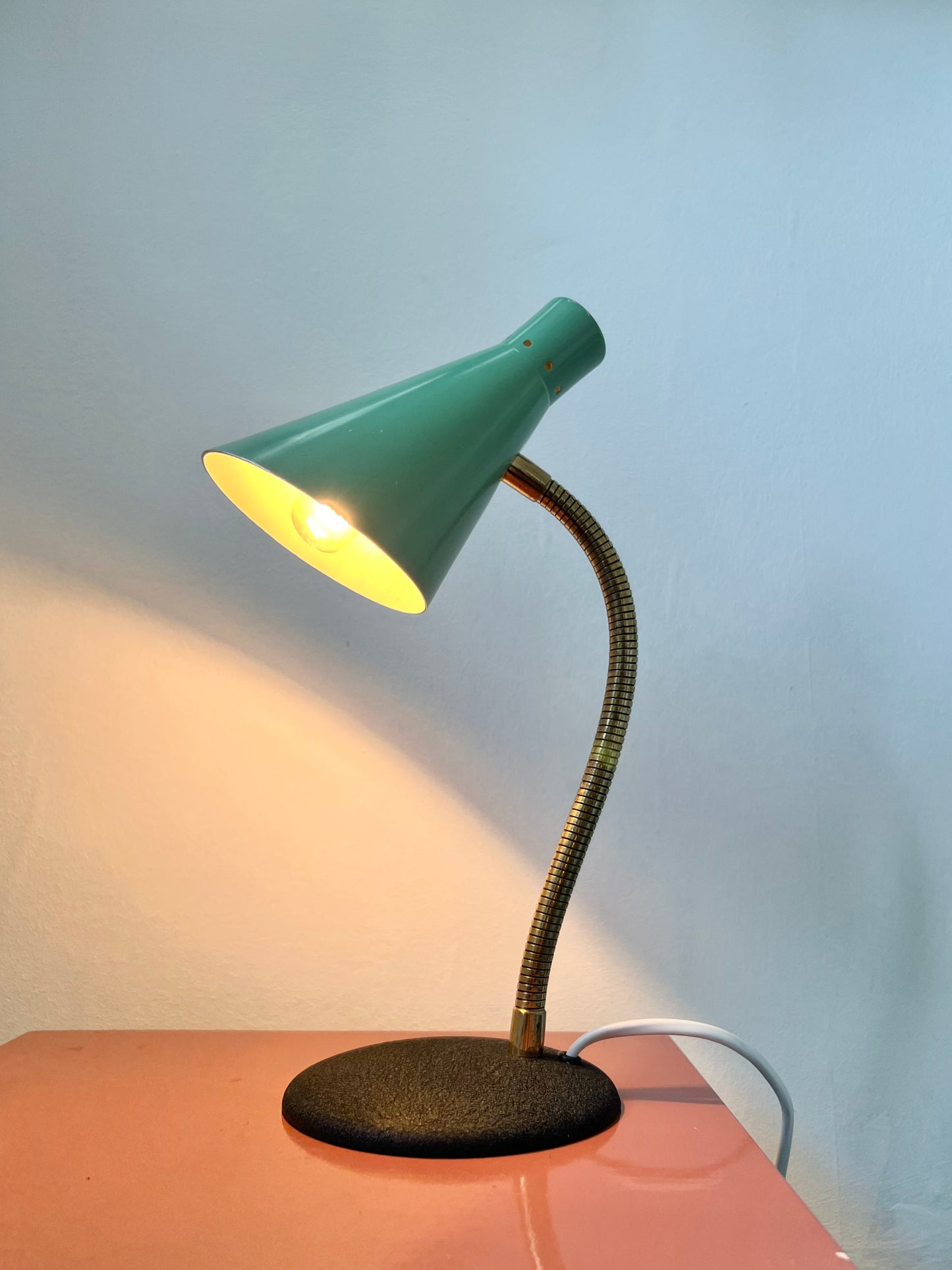 Mid Century Green Desk Lamp