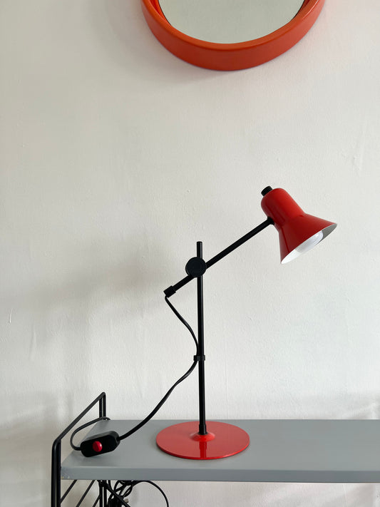 Postmodern Red & Black Adjustable Desk Lamp